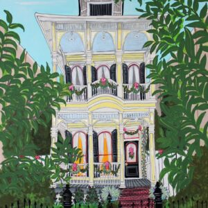 Christmas Garden District House (Prints)