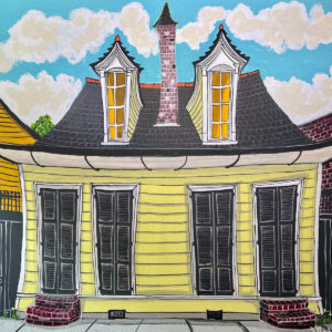 French Quarter Yellow Creole Shotgun (Prints)
